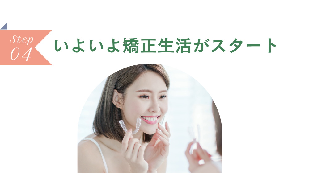 ステップ4：いよいよ矯正生活がスタート