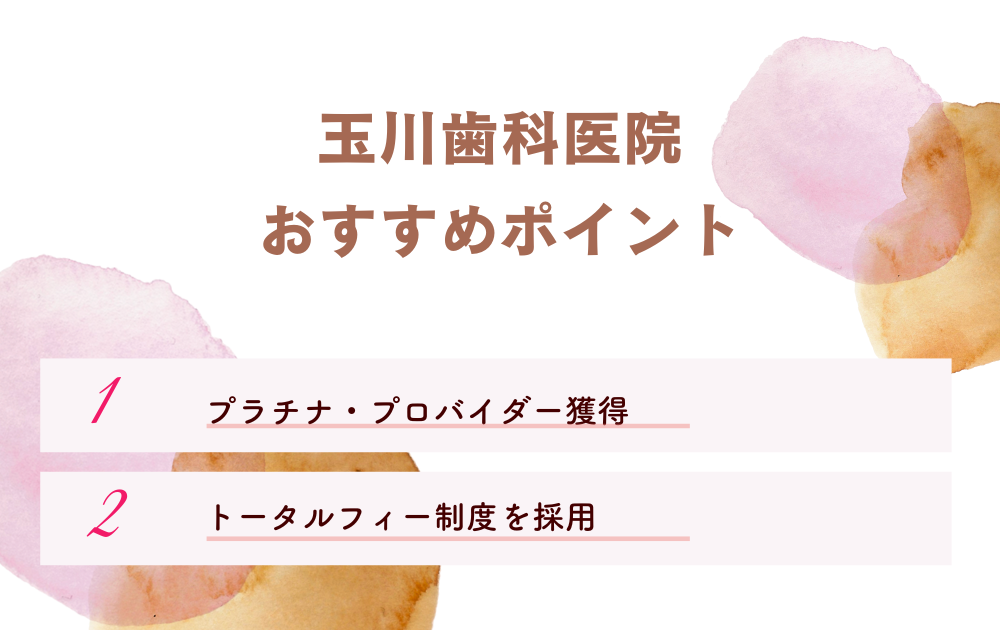 玉川歯科医院ポイント