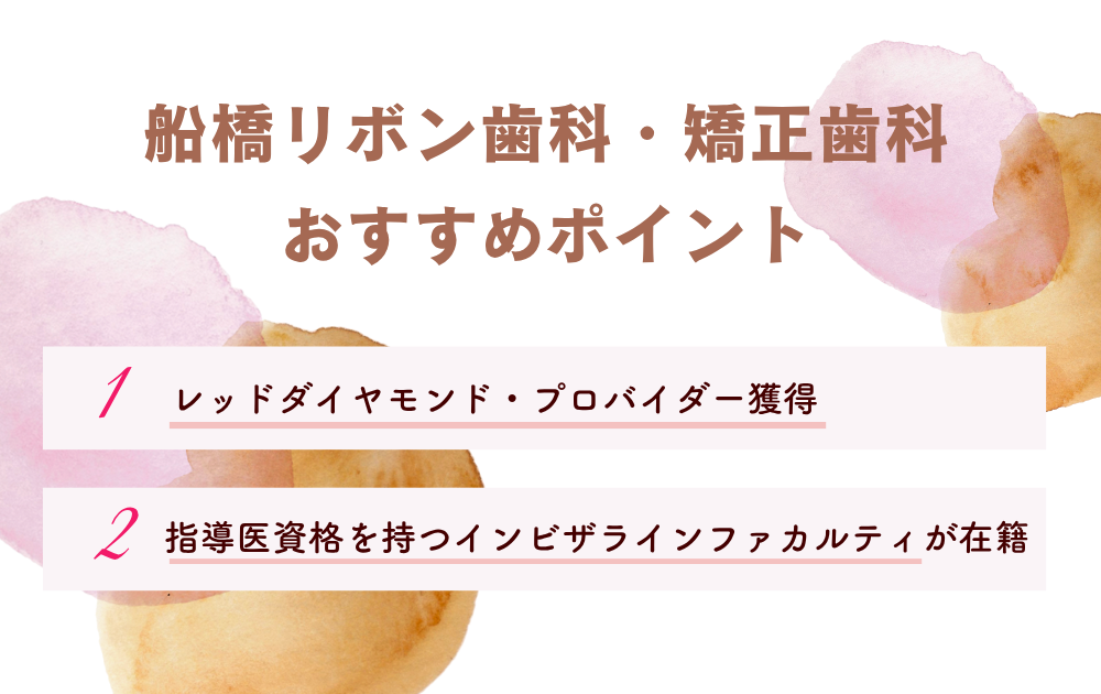 船橋リボン歯科・矯正歯科ポイント