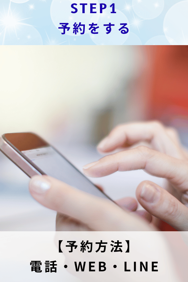 ステップ1:予約をする