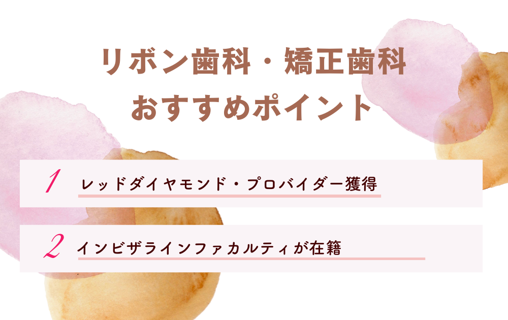 リボン歯科・矯正歯科ポイント