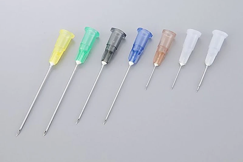 注射の痛みを抑える、極細の針
